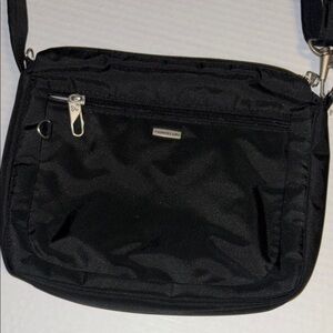 Travelon Sleek Black Shoulder Bag